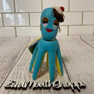 Vintage 00s Y2K Carnival Prize Dream Pet Octopus Plush Stuffed Animal Doll